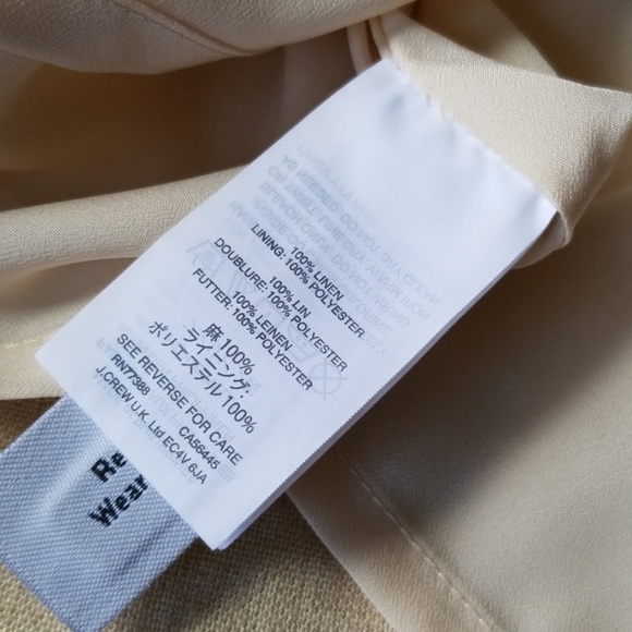 J. Crew gold linen shift dress - Picture 7 of 8